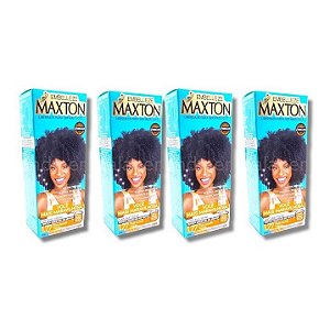 Kit Maxton 1.77 Preto Azulado Intenso Embelleze Tintura Creme (4 unid)