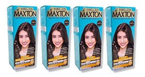 Kit Maxton 5.0 Castanho Claro Embelleze Tintura Creme (4 unidades)