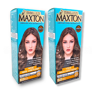 Kit Maxton 6.0 Louro Escuro Embelleze Tintura Creme (2 unidades)