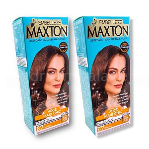 Kit Maxton 6.7 Chocolate Embelleze Tintura Creme (2 unidades)