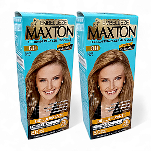 Kit Maxton 8.0 Louro Claro Embelleze Tintura Creme (2 unidades)