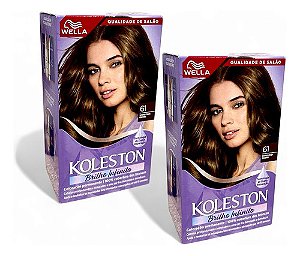 Tinta P/ Cabelo Koleston 61 Louro Cinza Escuro - 2 Unidades