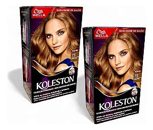 Tinta Para Cabelo Koleston Cor 73 Louro Avelã - 2 Unidades