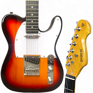 Guitarra Elétrica Telecaster PHX Special Sunburst 6 Carrinhos TL-1 ALV SB