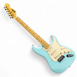 Guitarra Stratocaster Phx St-2 Vintage Daphne Blue Escala Clara Diapasão de Bordo