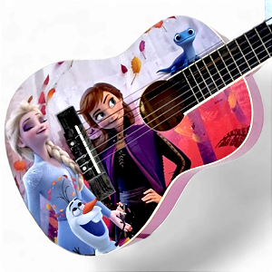 Violão Infantil Phx Acústico Frozen Linha Disney Licenciado