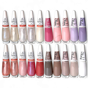 20 Esmaltes Impala Manicure Claros Perolados Mais Vendidos - Diversas