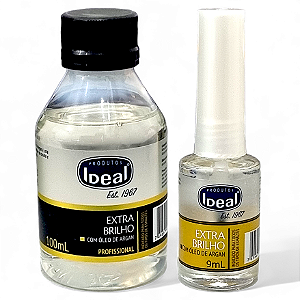 Ideal Extra Brilho Esmalte Argan 9ml + Refil 100ml Secagem em 1 min.