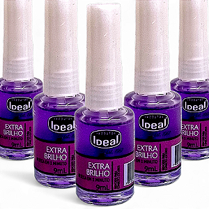 Ideal Extra Brilho Roxinho Secagem Rápida 9ml Kit c/ 5 Unidades