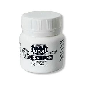 Pedra Hume Ideal Alúmen De Potássio P/ Ferimentos Pote 50g