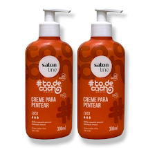 Creme Para Pentear Coco #todecacho Salon Line 300ml C/ 2 Unidades