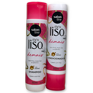 Kit Meu Liso Demais Shampoo + Condicionador Salon Line 300ml