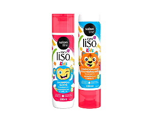 Kit Shampoo e Condicionador Meu Liso Kids Salon Line 300ml