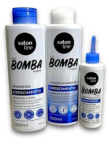 Kit Sos Bomba Salon Line 300ml + Tônico Fortalecedor 100ml