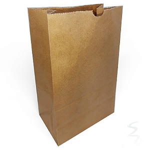 100 Sacos Kraft Delivery Médio Fast Food Entregas 24x30x14