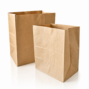 Kit 100 Sacos Kraft 30x31x19cm para Delivery