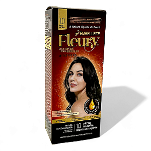 Tinta De Cabelo Fleury Preto Natural 1.0