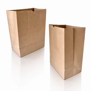 Kit 50 Sacos Kraft 24x30x14cm para Delivery