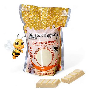 Cera Egípcia Depilatória Chocolate Branco Facial E Corporal - Antiaderente Não Gruda Na Pele