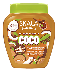 Creme de Tratamento 2 em 1 Coco e Murumuru Skala: Nutrição e Versatilidade para Cabelos Secos e Danificados - Frutástica