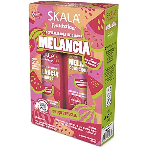 Kit Skala Melancia Shampoo e Condicionador: Nutrição e Definição para Cabelos Cacheados e Crespos - Linha Frutástica Veg