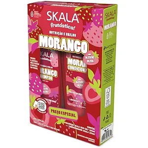 Kit Skala Morango Shampoo e Condicionador: Linha Frutástica - Nutrição e Brilho para Seus Cabelos