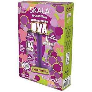 Kit Skala Uva Shampoo e Condicionador: Linha Frutástica Cronograma Hidratação - Força e Brilho para Seus Cabelos