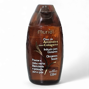 Óleo Desodorante Corporal Amêndoa E Colágeno 100ml Muriel