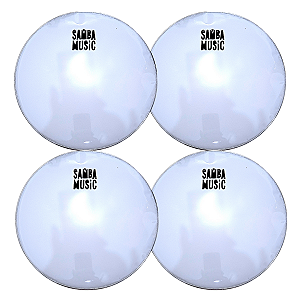 Pele Batedeira 12 Pol P2 Grossa Leitosa Samba Music - Kit C/ 4 Unidades