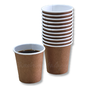 150 Copos de Papel Kraft Térmicos 60ml: Solução Ecológica, Biodegradável e Prática para Bebidas150 Copinhos De Papel