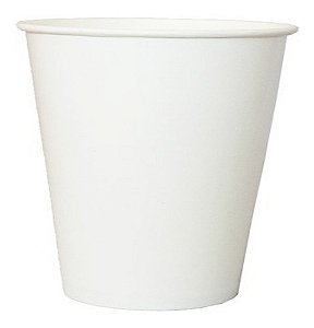 600 Copos De Papel Para Chá Café 100 Ml Branco Biodegradável