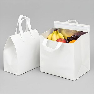 Kit 50x Sacola Delivery Térmica Retornável Impermeável Para Alimento Quentes ou Frios
