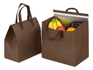 Kit 5x Sacola Delivery Térmica Retornável Impermeável Para Alimentos Quentes e Frios