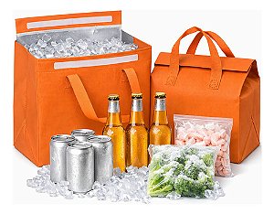Kit 5x Sacola Delivery Térmica Impermeável Com Velcro M