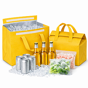 Kit 10x Sacola Delivery Térmica Impermeável Com Velcro M