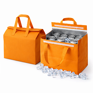 Kit 12x Sacola Delivery Térmica Impermeável Com Velcro P