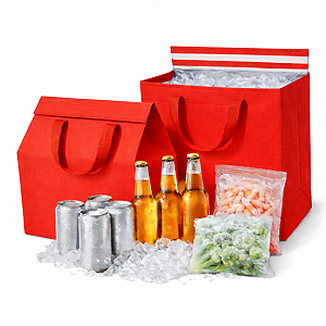 Kit 10x Sacola Delivery Térmica Impermeável Com Fita M