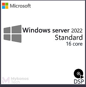 Licença WINDOWS SERVER 2022 STANDARD COEM- 16 CORE