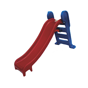 Escorregador Pequeno Vermelho e Azul