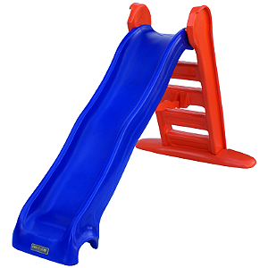 Escorregador Grande Azul e Laranja