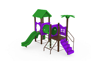 Playground Madeira Plástica - cód.: B953 - Faixa etária até 06 anos