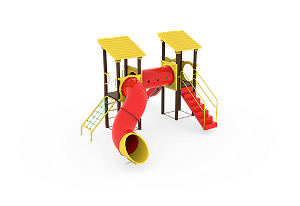 Playground Madeira Plástica - cód.: B1353 - Faixa etária de até  12 anos
