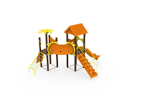 Playground Madeira Plástica - cód.: B1354 - Faixa etária de até  12 anos