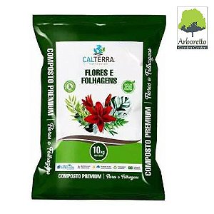 SUBSTRATO FLORES E FOLHAGENS 10Kg CALTERRA