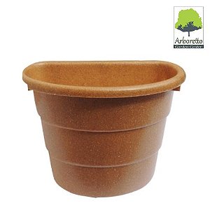 VASO ARANDELA FIBRA MADEIRA CEREJEIRA UTILIPLAS