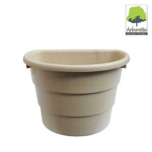 VASO ARANDELA FIBRA MADEIRA MARFIM UTILIPLAS