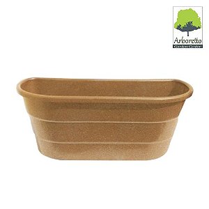VASO ARANDELA DUPLO FIBRA MADEIRA CEREJEIRA UTILIPLAS