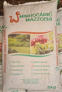 HUMUS MINHOCA 5Kg MAZZOCHI