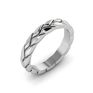 Anel Flora 4mm - Aliança - Unidade