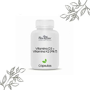 Vitamina D3 2.000ui + Vit K2 (mk7) 200mcg - 60cáps